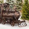 5.85 ft. Long Medium Iron Train with Cart & Lanterns "Blessed Bullet"