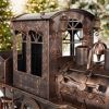 5.85 ft. Long Medium Iron Train with Cart & Lanterns "Blessed Bullet"