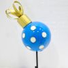 26" Tall Polka Dot Christmas Ball Ornament Metal Garden Stake