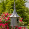 64.75" Tall Iron Birdhouse Stake "Chelsea"