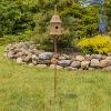 64.5" Tall Iron Birdhouse Stake "Ava"