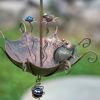 Set of 6 Animal Hanging Umbrella Birdfeeder Wind Chimes