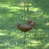 Set of 6 Animal Hanging Umbrella Birdfeeder Wind Chimes